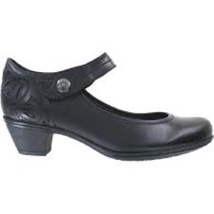 Rockport Cobb hill Abbott ankle strap mary Jane pumps black leather size 6